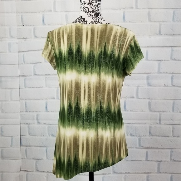 Dressbarn women's sz m geo print top - Picture 8 of 8